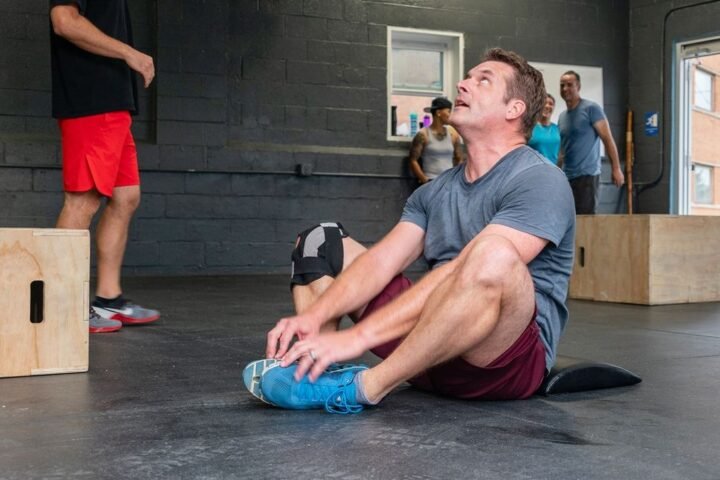 Man performing butterfly sit-up