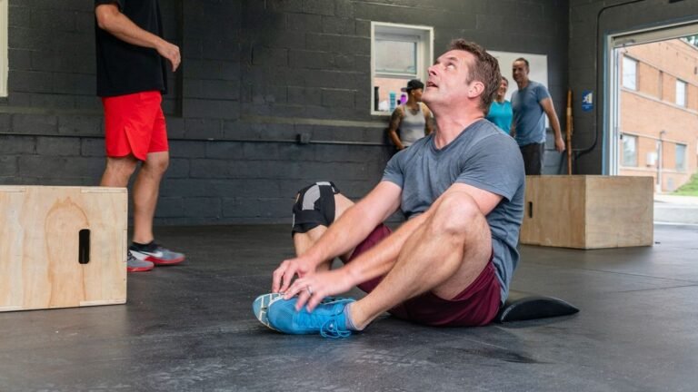 Man performing butterfly sit-up